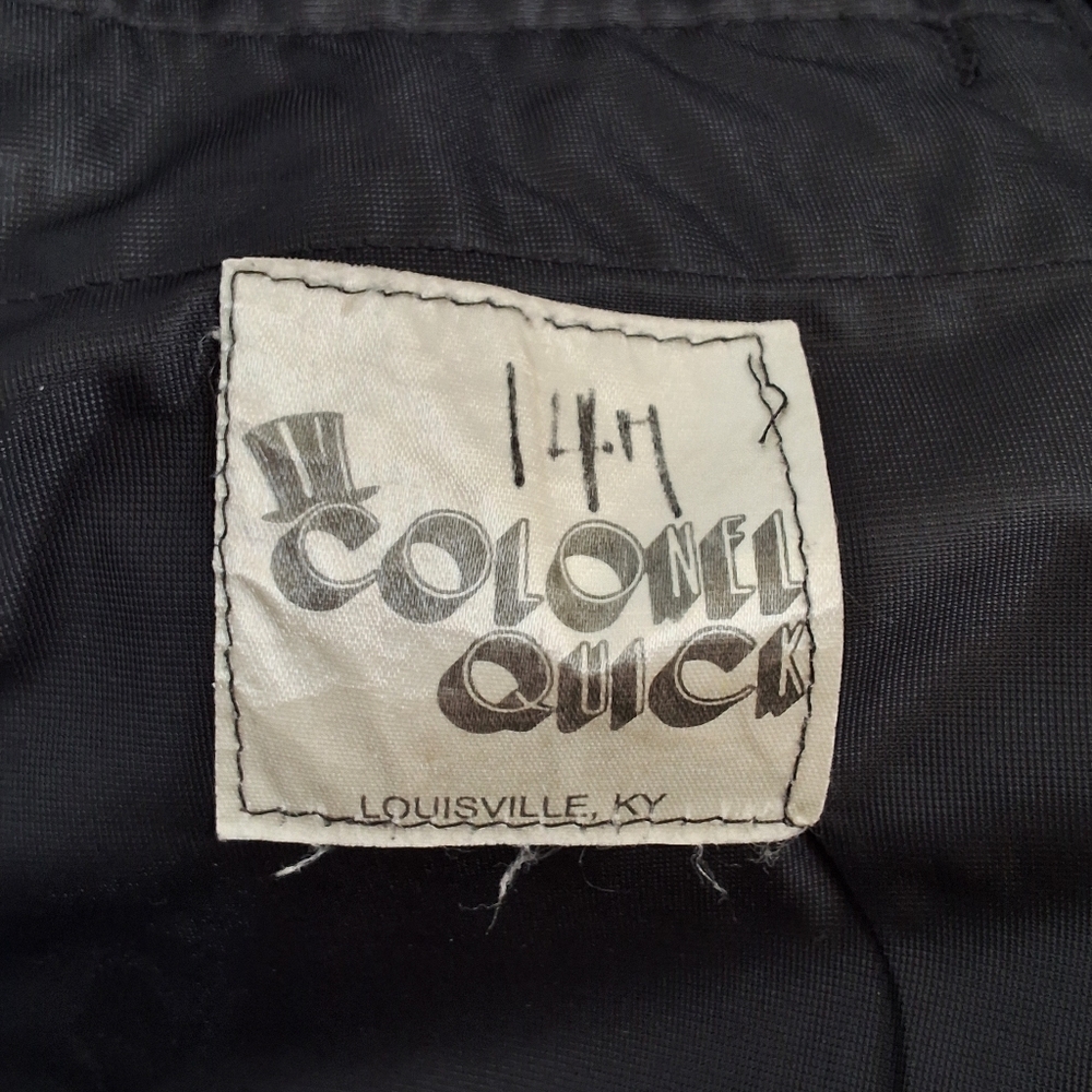 SOLD!!!  Colonel Quick, 30 Waist, Men's Black Tuxedo Pants - Picture 3 of 9